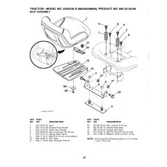 Husqvarna 2354Gxls - Seat