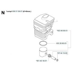 Husqvarna 240F - Cylinder Piston