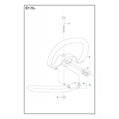 Husqvarna 243RJ - Handle