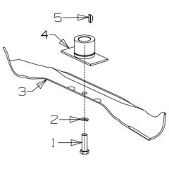 Masport 250ST - 579894 - Dec 2007 - 460mm Bar-Blade Assembly