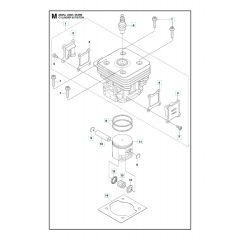 Husqvarna 253R - Cylinder Piston