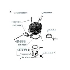 Husqvarna 266 - Cylinder Piston