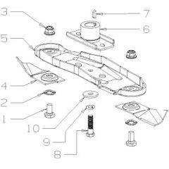 Masport 300AL - 465743 A - Sept 2018 8442229 - 460mm Blade Assembly