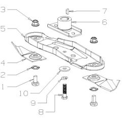 Masport 300AL - 465743 B - Sept 2018 8306648 - 8399401 - 460mm Blade Assembly