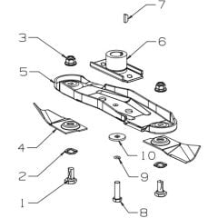 Masport 300AL - 483798 - Oct 2015 > 7960000 - 460mm Quick Cut Blade Assembly