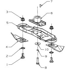 Masport 300ST - 583785 - 460mm Quick Cut Blade Assembly