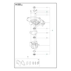 Husqvarna 322HD60 - Crankcase