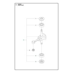 Husqvarna 322HD60 - Crankshaft