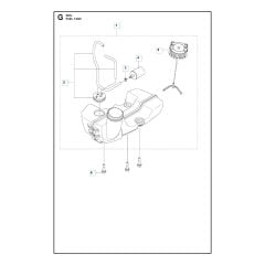 Husqvarna 322L - Fuel Tank
