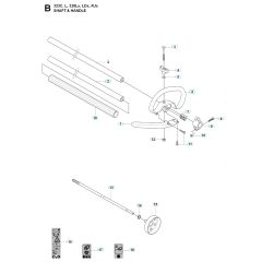 Husqvarna 323C - Shaft & Handle