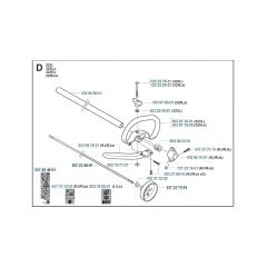 Husqvarna 323RJx - Shaft & Handle