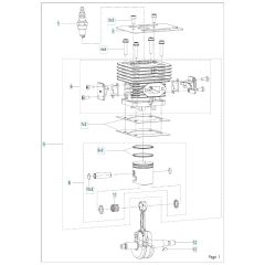 Husqvarna 323S15 - Cylinder Piston