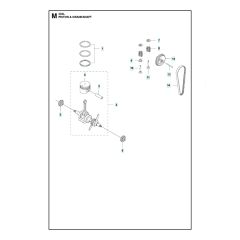 Husqvarna 324L - Piston & Crankshaft