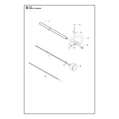 Husqvarna 324L - Shaft & Handle