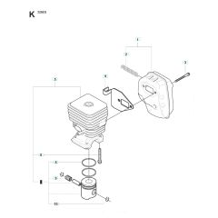 Husqvarna 326Es - Cylinder Piston