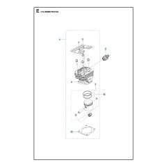 Husqvarna 331R - Cylinder Piston