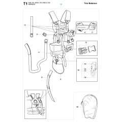 Husqvarna 343FRM - Harness