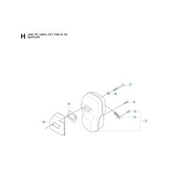 Husqvarna 343FRM - Muffler