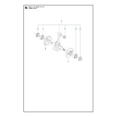 Husqvarna 343R - Crankshaft