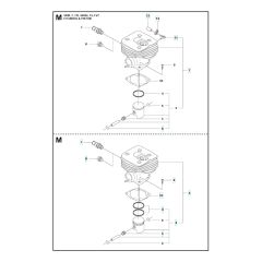 Husqvarna 343R - Cylinder Piston