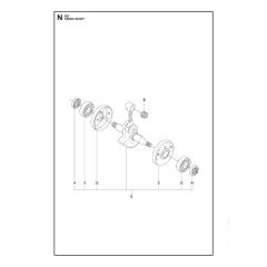 Husqvarna 355Fx - Crankshaft