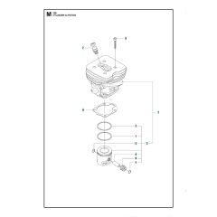 Husqvarna 355Fx - Cylinder Piston