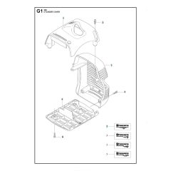 Husqvarna 355Rx - Cylinder Cover
