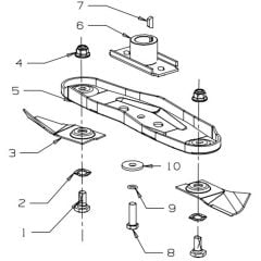 Masport 400AL - 583771 - Oct 2006 - 460mm Quick Cut Blade Assembly