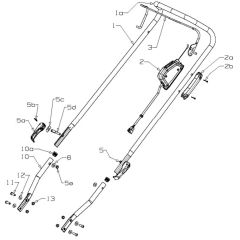 Masport 400ST - 465740 - Sept 2018 8307628 - Handle