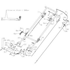 Masport 450ST - 465787 - Nov 2019 - Handle