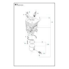 Husqvarna 461 - Cylinder Piston