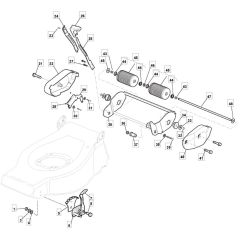 4810 R HP - 2008 - 294486043/M08 - Mountfield Rotary Mower Roller Assembly Diagram
