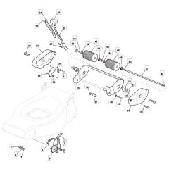 4810 R HP - 2009 - 294486043/M09 - Mountfield Rotary Mower Roller Assembly Diagram