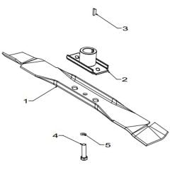 Masport 500AL - 573968 - May 2009 - 460mm Bar Blade Assembly