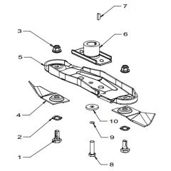 Masport 500AL - 579966 - Dec 2008 - 460mm Quick Cut Blade Assembly