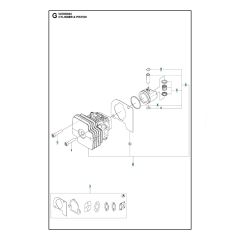 Husqvarna 522HD60X - Cylinder Piston