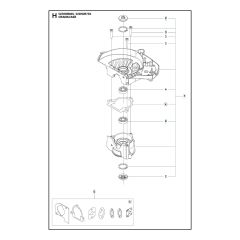 Husqvarna 522HDR60S - Crankcase