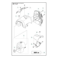 Husqvarna 524L - Cover