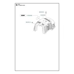 Husqvarna 524R - Cylinder Cover