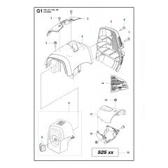 Husqvarna 525LST - Cover