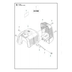 Husqvarna 531RB - Cylinder Cover