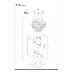 Husqvarna 531RB - Cylinder Piston