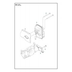 Husqvarna 531RB - Muffler