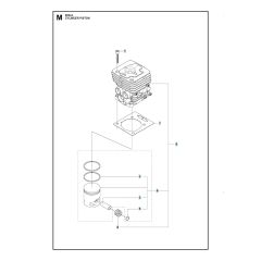 Husqvarna 535Lk - Cylinder Piston