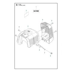 Husqvarna 541RB - Cylinder Cover