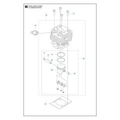 Husqvarna 541RS - Cylinder Piston