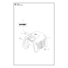 Husqvarna 541RST - Cylinder Cover