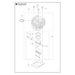 Husqvarna 541RST - Cylinder Piston