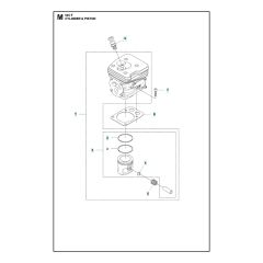 Husqvarna 545F - Cylinder Piston