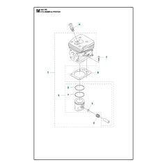 Husqvarna 545FR - Cylinder Piston